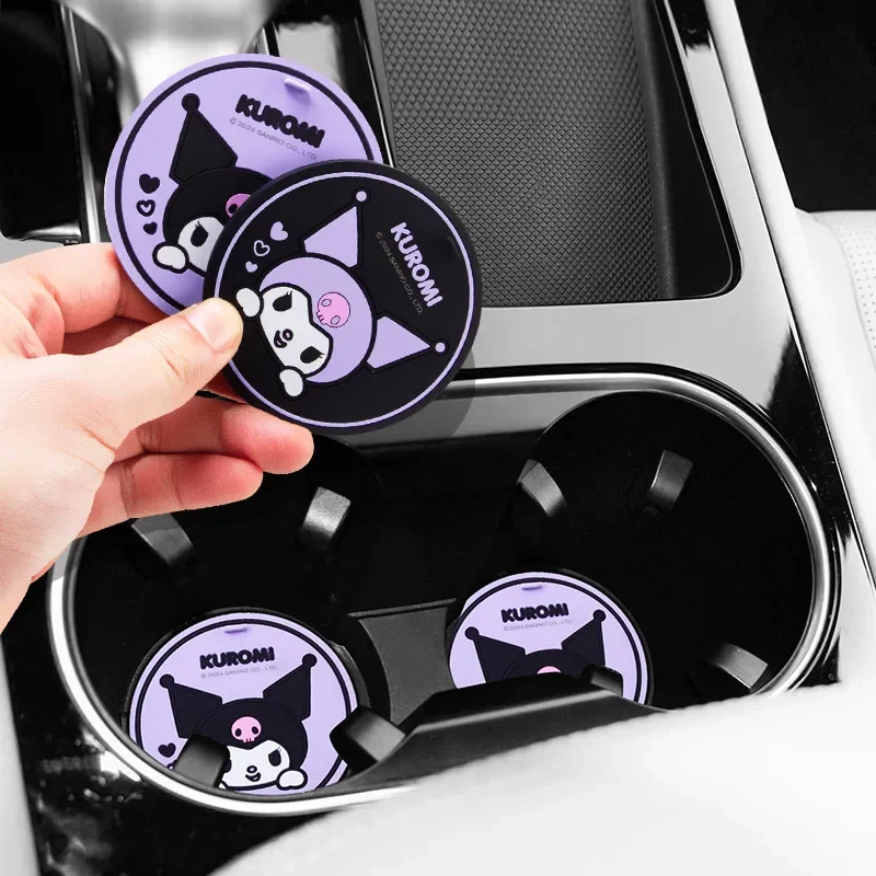Kawaii Tech Accessories - 2 adet Sanrio Kuromi Araba Bardak