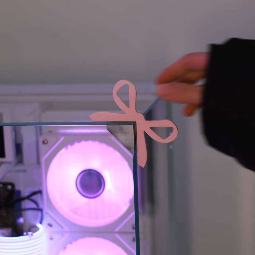Kawaii Tech Accessories - Monitör Dekorasyon Yay Monitör Köşe Dekor