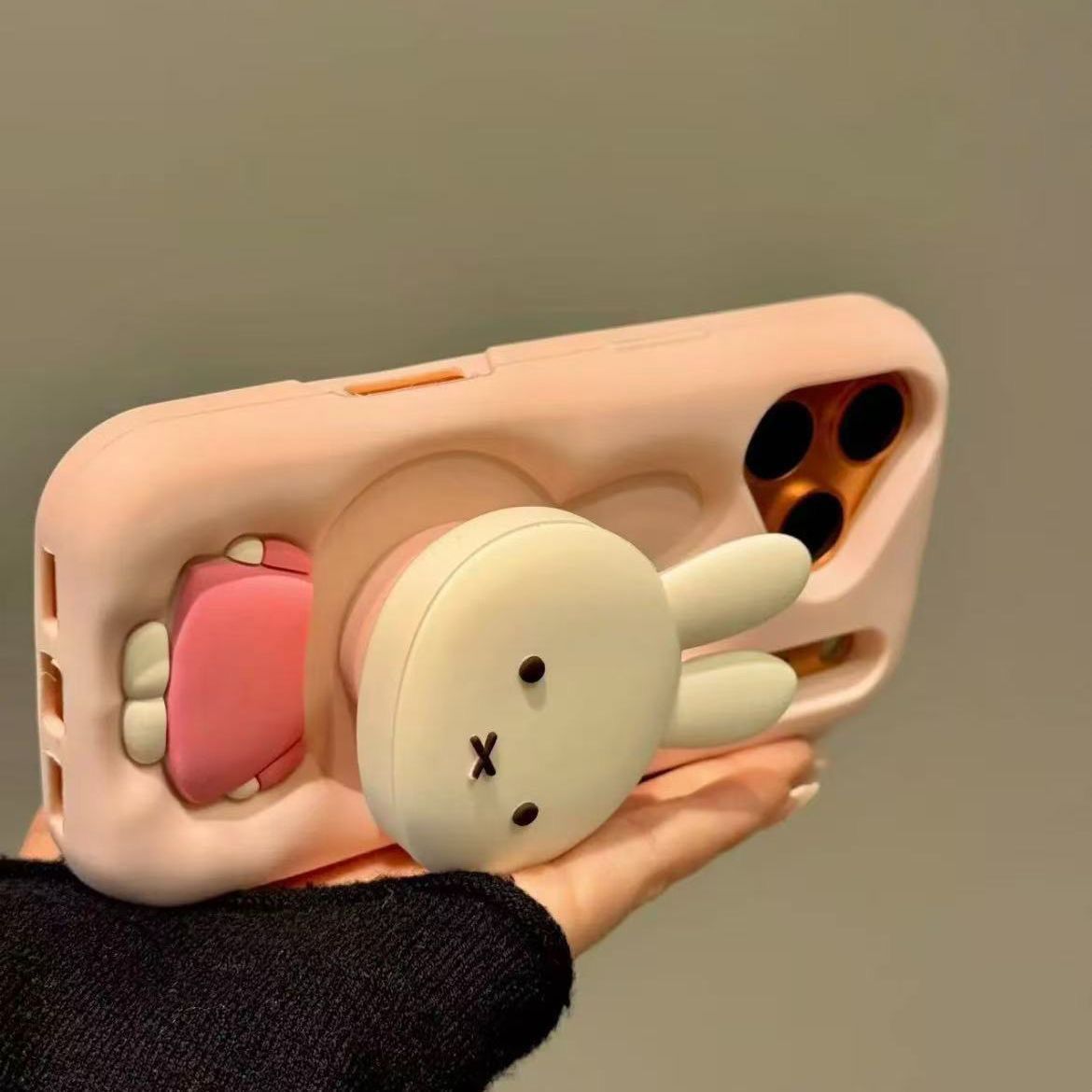 Mobile Tech Accessories - Karikatür Üç Boyutlu Miffy Desenli Telefon
