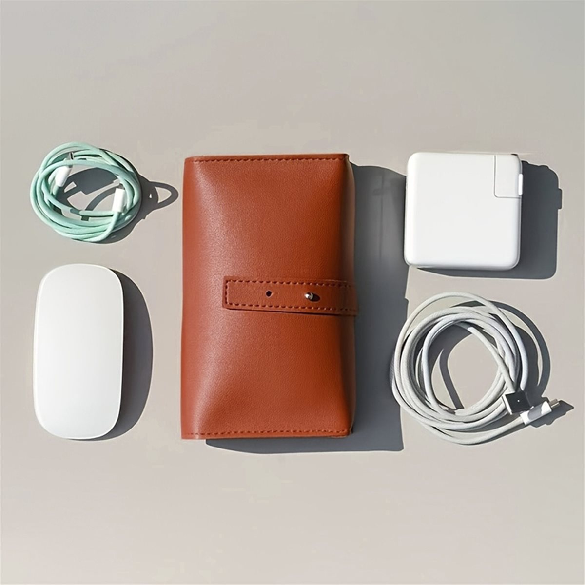(A94Z] PU Çok Bölmeli Düzenley - Tech Accessories Storage incelemesi ve fiyatı