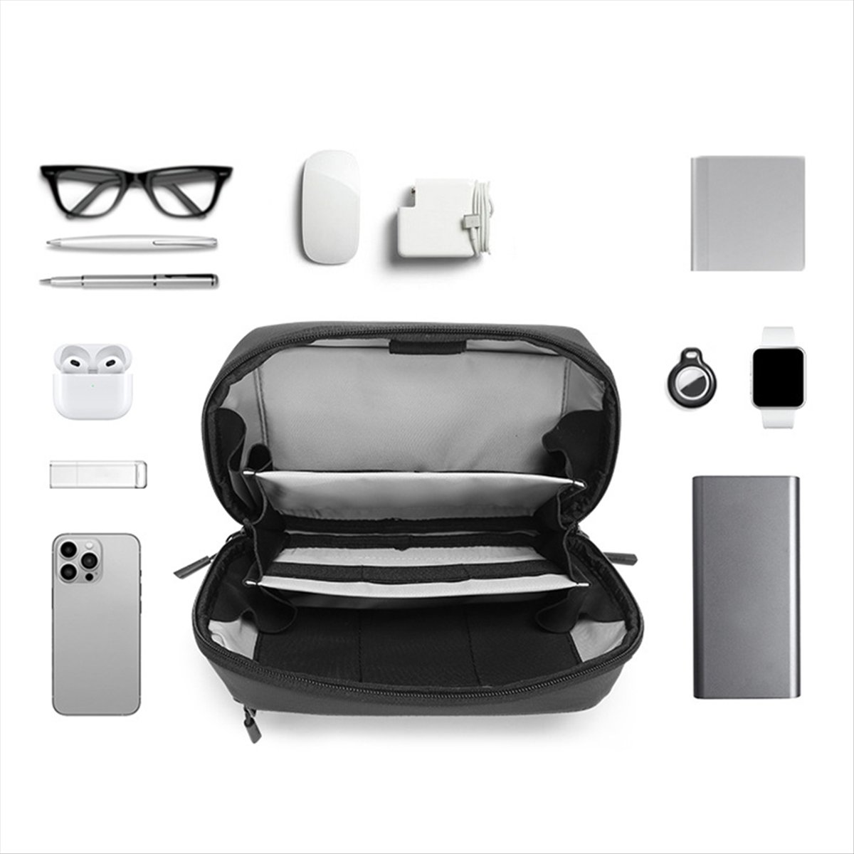 ☶ ❈ ＊ ♥ AC1578-Su Geçirmez Tek - Tech Accessories Travel Organizer Pouch incelemesi ve fiyatı